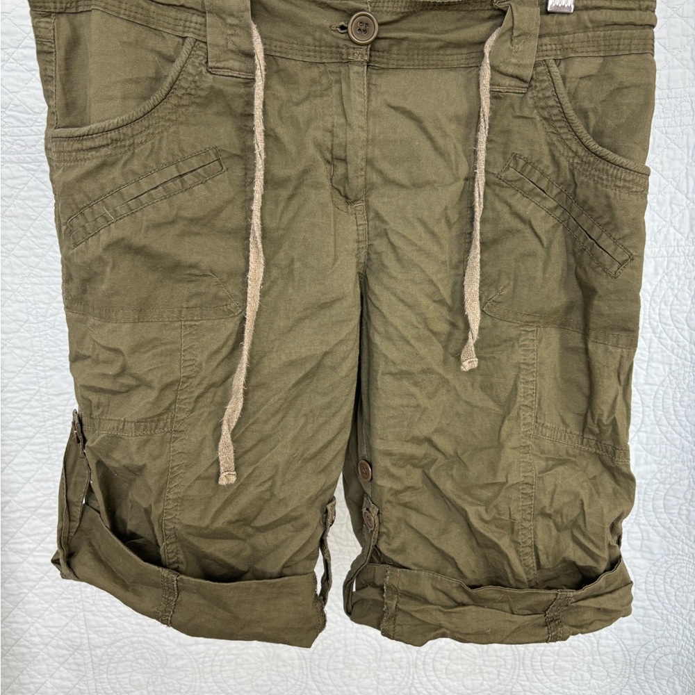 Olive Green Women's Cargo Shorts